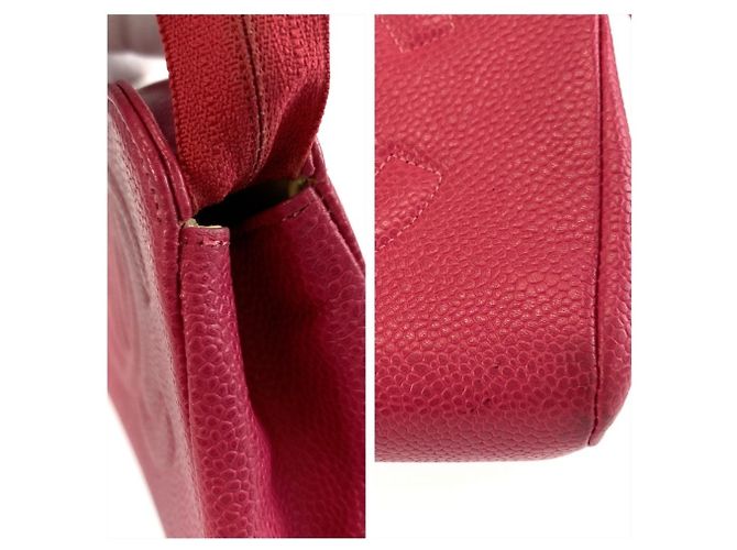 Necessaire in pelle rosa Chanel Coco Mark - vista 5