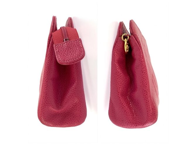 Necessaire in pelle rosa Chanel Coco Mark - vista 6