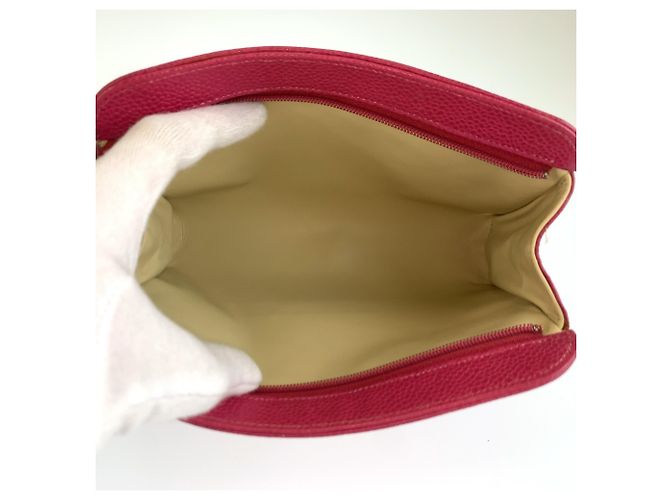 Necessaire in pelle rosa Chanel Coco Mark - vista 7