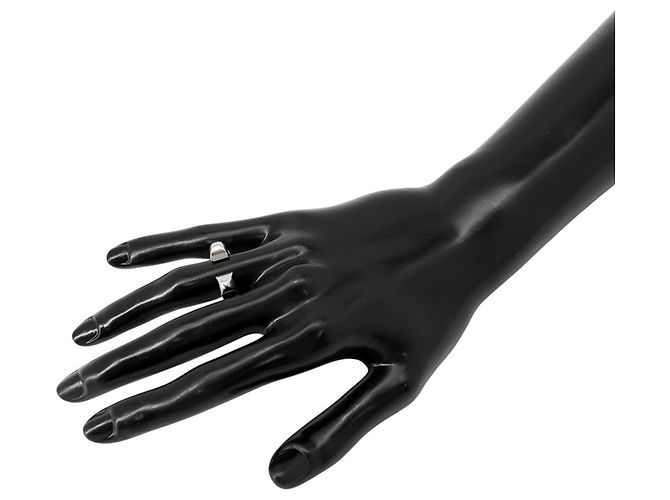 Hermès Hermes Athena Double Clou Bandring Schwarz - Ansicht 4