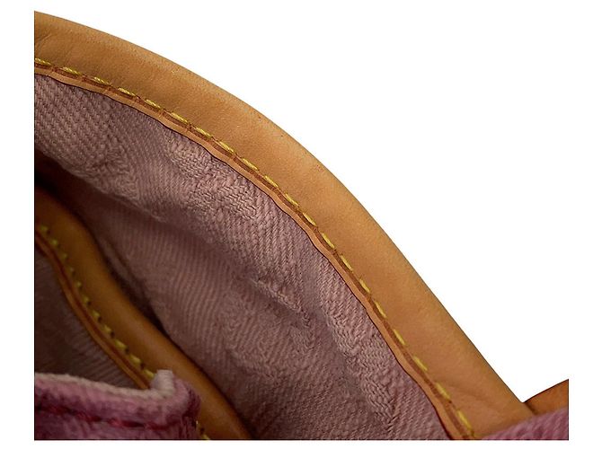 Borsa a tracolla Louis Vuitton Monogram Denim Sunshine NM Rosso - vista 11
