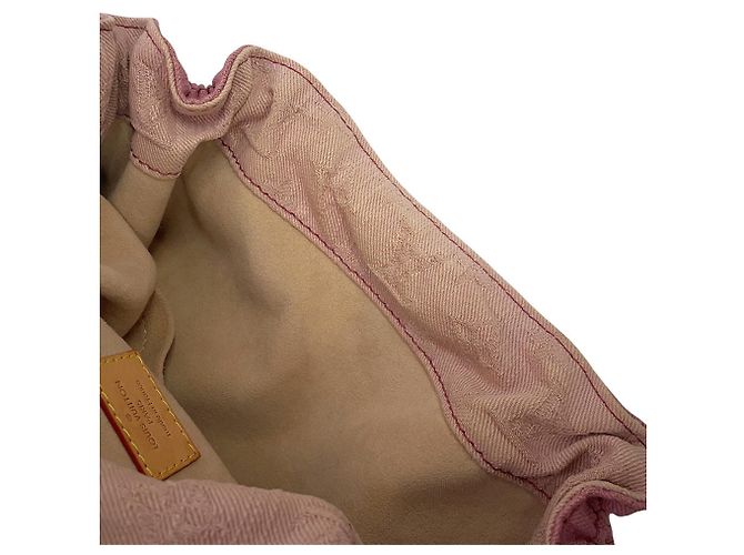 Borsa a tracolla Louis Vuitton Monogram Denim Sunshine NM Rosso - vista 9