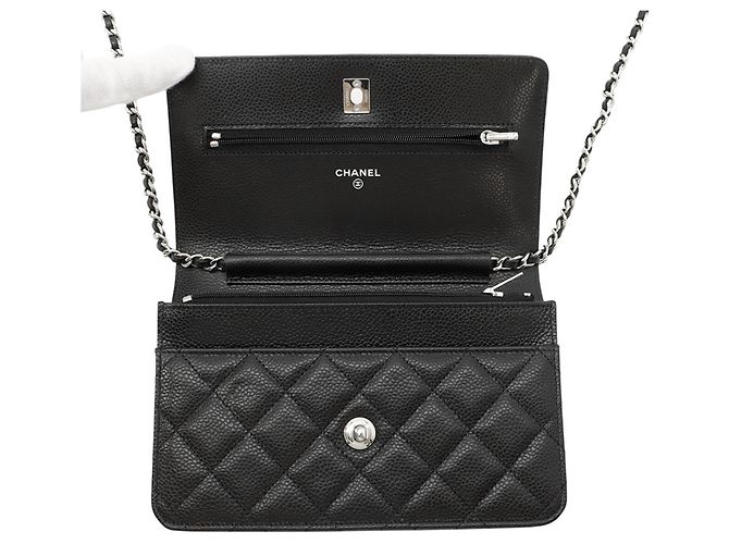 Portafoglio con catena Chanel Matelassé Nero - vista 5