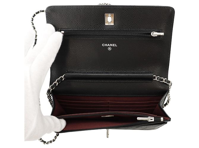 Portafoglio con catena Chanel Matelassé Nero - vista 6