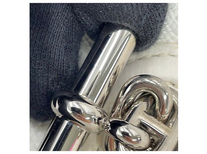 Hermès Borsa a tracolla Hermes Vespa TPM Bianco - vista 13