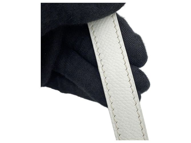 Hermès Borsa a tracolla Hermes Vespa TPM Bianco - vista 15