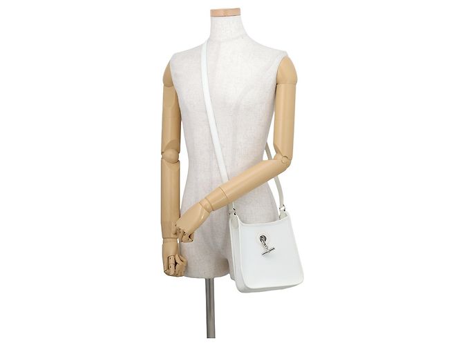 Hermès Borsa a tracolla Hermes Vespa TPM Bianco - vista 4