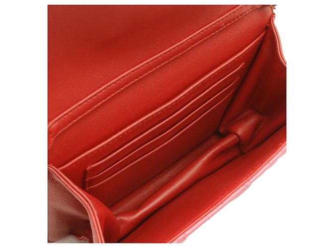 Borsa a spalla Pochette Cannage Christian Dior Rosa Rosso - vista 7