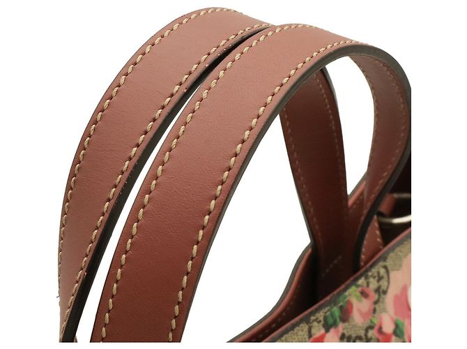 Borsa Tote GUCCI GG Blooms Supreme Flower Rosa Multicolore Beige - vista 5