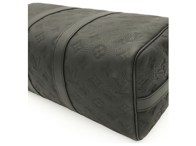 Louis Vuitton Monogram Taurillon Keepall Bandoulière 35 Nero - vista 4