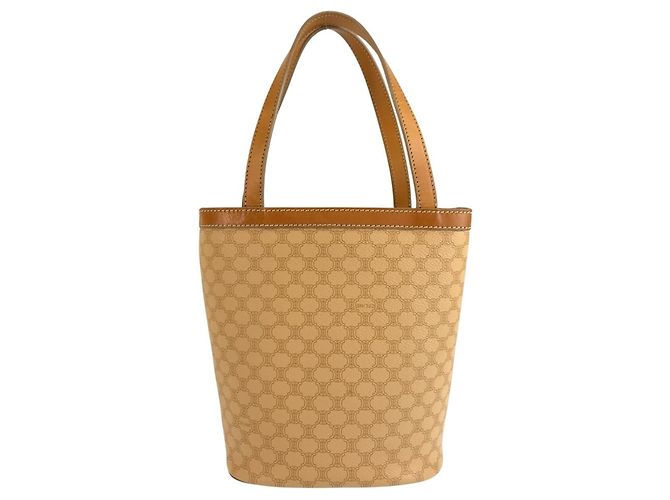 Céline Celine Vintage Macadam Beige Brown Tote Bag Braun - Ansicht 2