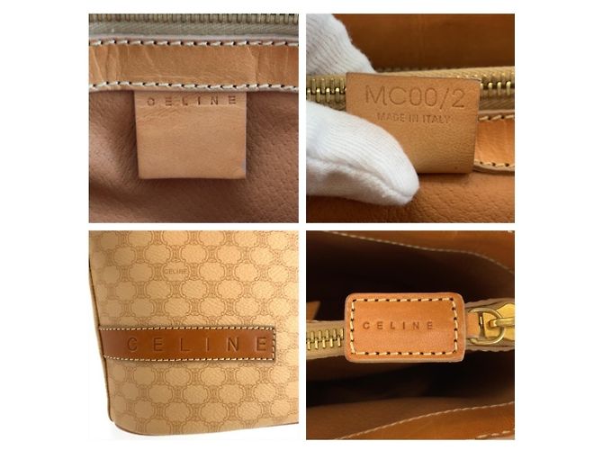 Céline Celine Vintage Macadam Beige Brown Tote Bag Braun - Ansicht 3