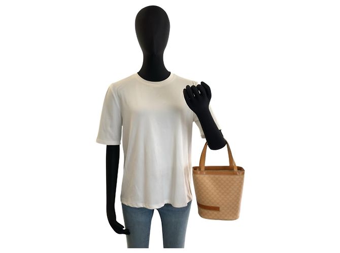 Céline Celine Vintage Macadam Beige Brown Tote Bag Braun - Ansicht 6