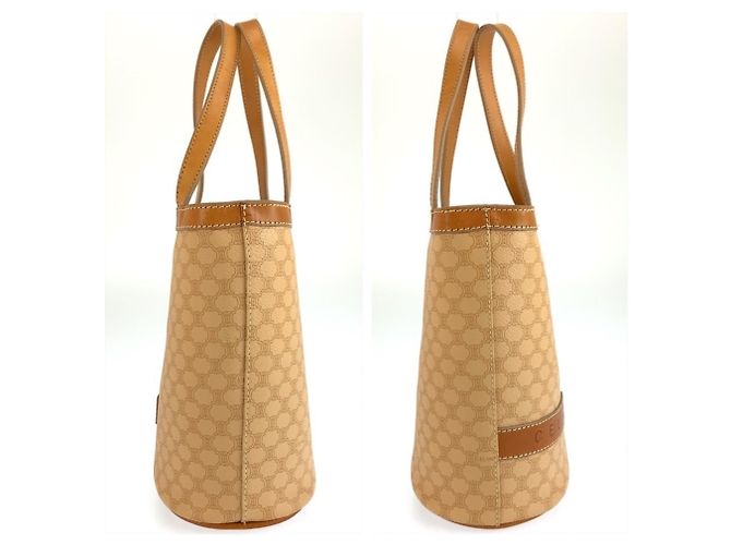 Céline Celine Vintage Macadam Beige Brown Tote Bag Braun - Ansicht 7