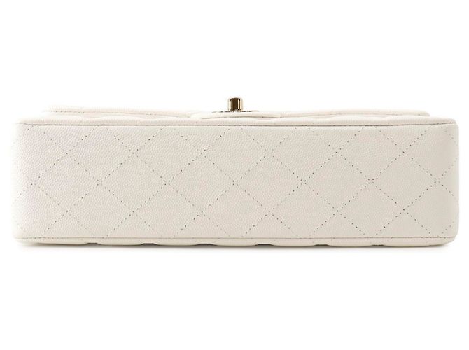 Borsa a tracolla Chanel Matelassé con catena bianca Bianco - vista 3