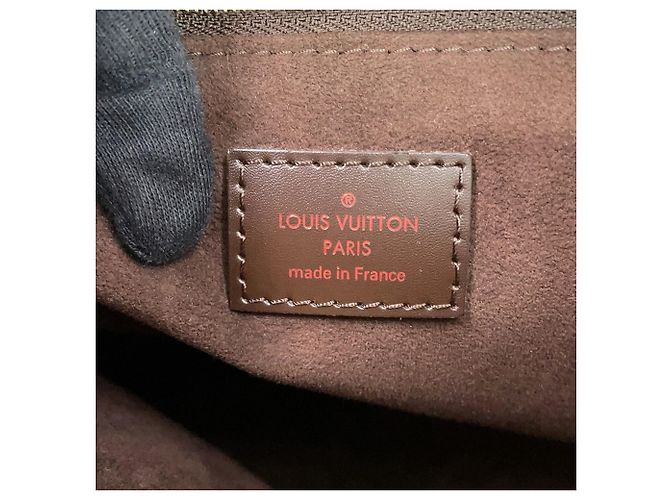 Borsa Tote Louis Vuitton Damier Ebene Maryleborn GM Marrone - vista 11