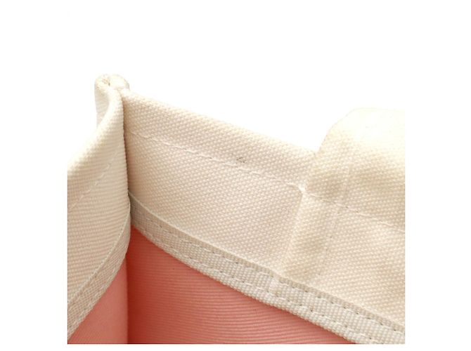 Chanel Shopper-Bag aus Canvas in Elfenbein Roh - Ansicht 7