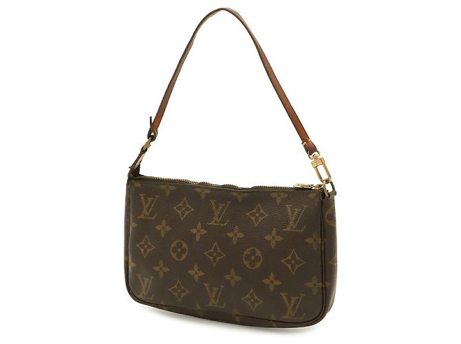 Bolso Louis Vuitton Monogram Pochette Accessoires Castaño - vista 3