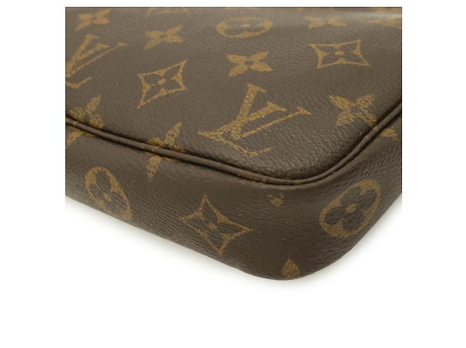 Bolso Louis Vuitton Monogram Pochette Accessoires Castaño - vista 4