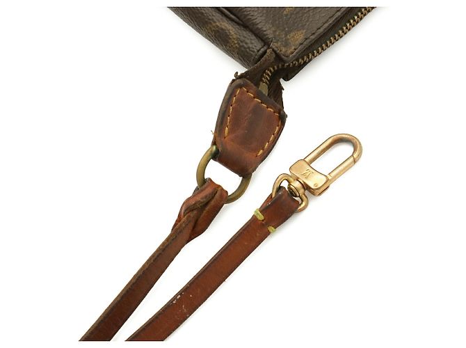 Bolso Louis Vuitton Monogram Pochette Accessoires Castaño - vista 5