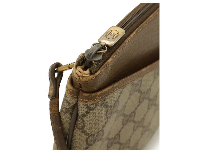 Borsa a tracolla Gucci Old GG Plus Sherry Line Marrone Beige - vista 6