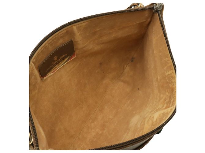 Borsa a tracolla Gucci Old GG Plus Sherry Line Marrone Beige - vista 8