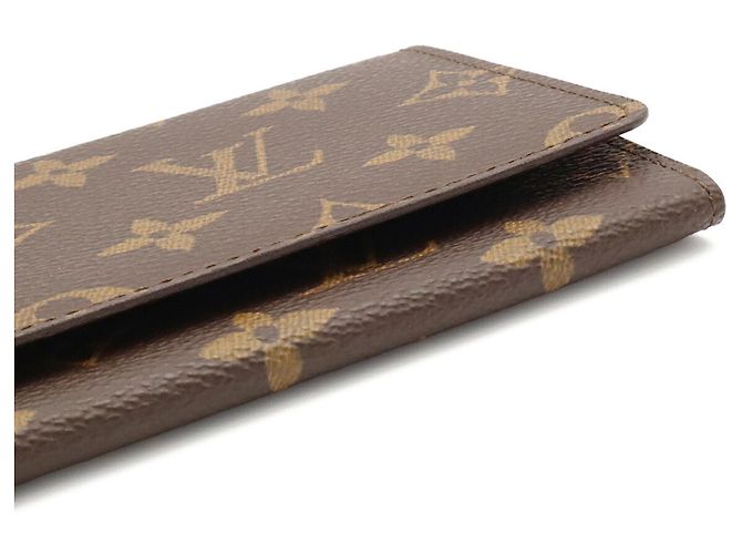 Louis Vuitton Monogram Porte Yen Bi-fold Long Wallet Marrone - vista 5