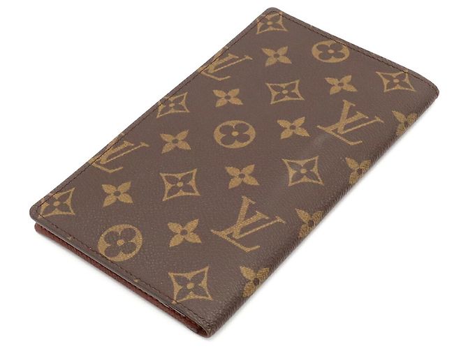Portafoglio Long Bill Monogram Louis Vuitton Marrone - vista 3