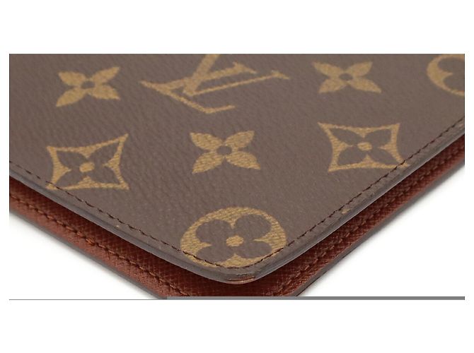 Portafoglio Long Bill Monogram Louis Vuitton Marrone - vista 4