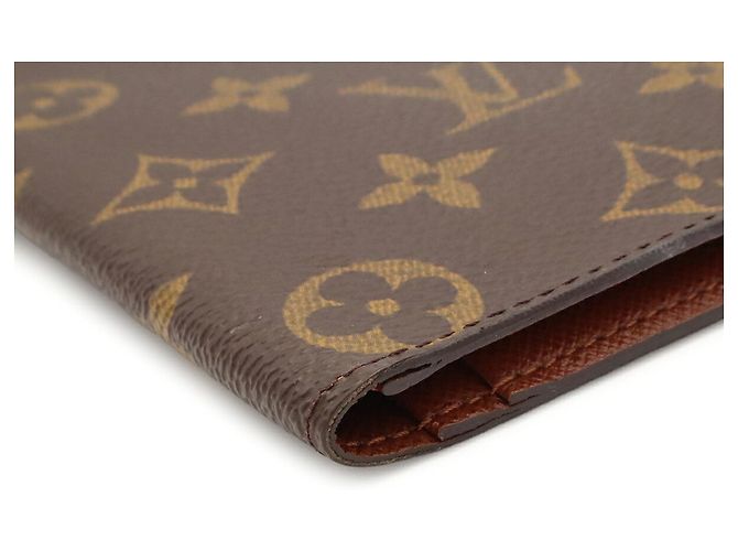 Portafoglio Long Bill Monogram Louis Vuitton Marrone - vista 5