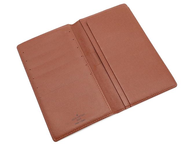 Portafoglio Long Bill Monogram Louis Vuitton Marrone - vista 6