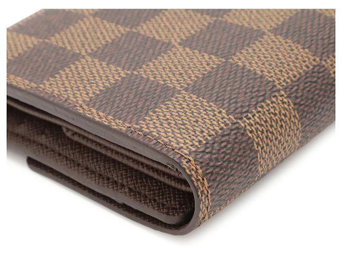 Louis Vuitton Damier Portefeuille International Long Wallet Castaño - vista 4