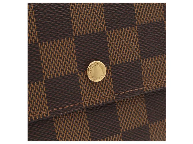 Louis Vuitton Damier Portefeuille International Long Wallet Castaño - vista 5