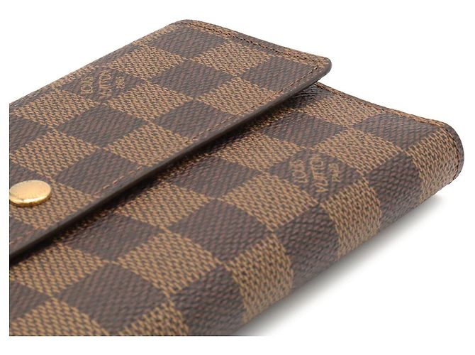 Louis Vuitton Damier Portefeuille International Long Wallet Castaño - vista 6
