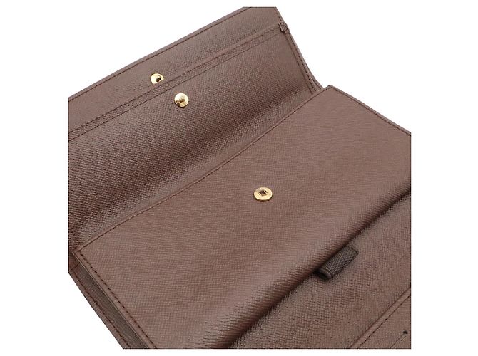 Louis Vuitton Damier Portefeuille International Long Wallet Castaño - vista 8