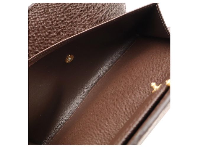 Louis Vuitton Damier Portefeuille International Long Wallet Castaño - vista 9