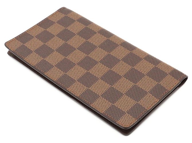 Portafoglio lungo bi-fold Louis Vuitton Damier Marrone - vista 3