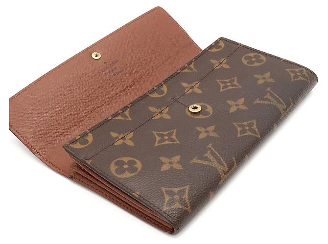 Louis Vuitton Monogram Bi-Fold Langbörse Braun - Ansicht 6