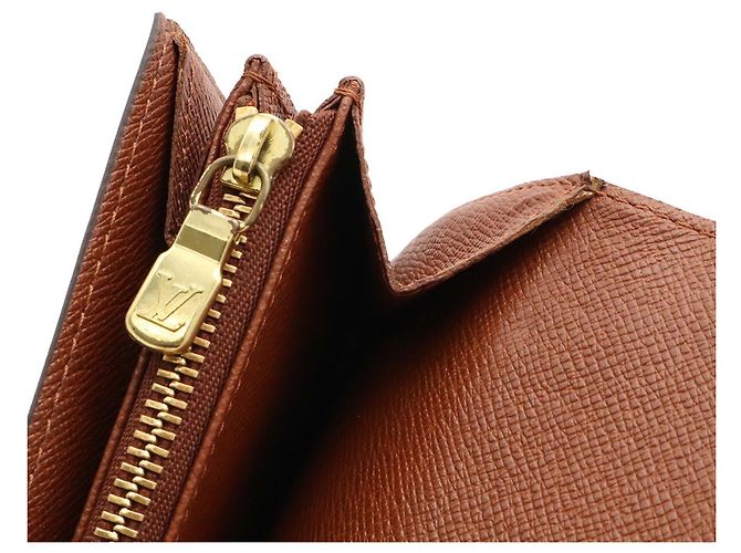 Louis Vuitton Monogram Bi-Fold Langbörse Braun - Ansicht 7