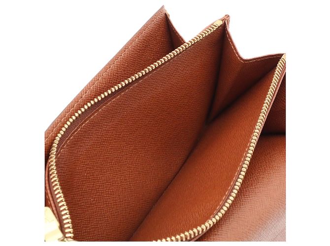 Louis Vuitton Monogram Bi-Fold Langbörse Braun - Ansicht 8