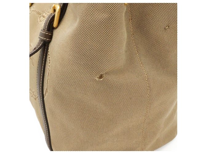 Prada Jacquard-Band Handtasche Tote Bag Braun Beige Khaki - Ansicht 5