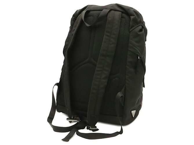 Zaino Prada in nylon e pelle nera Nero - vista 3