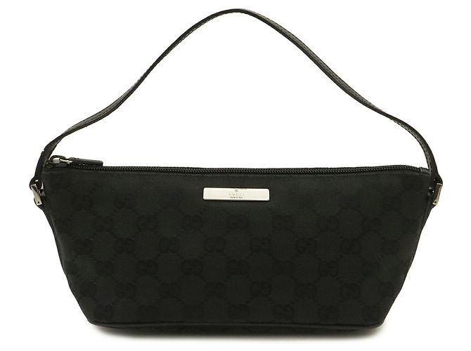 Pochette a mano GUCCI GG Canvas Nero - vista 2
