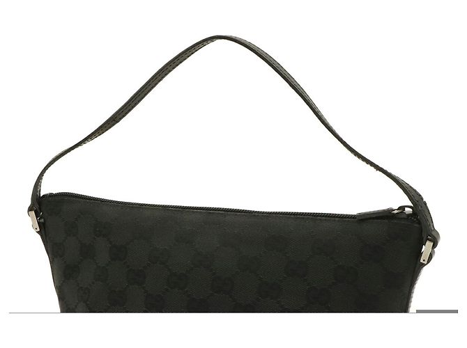 Pochette a mano GUCCI GG Canvas Nero - vista 3