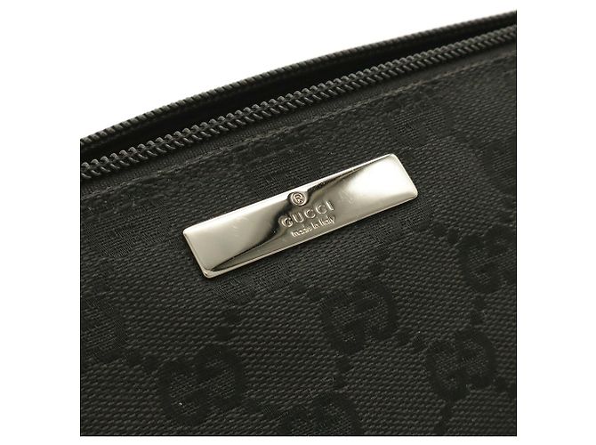 Pochette a mano GUCCI GG Canvas Nero - vista 5