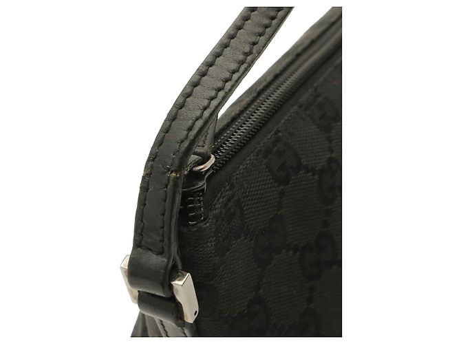 Pochette a mano GUCCI GG Canvas Nero - vista 7