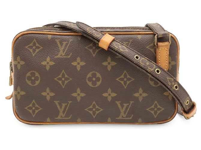 Borsa a tracolla Louis Vuitton Monogram Marly Bandoulière Marrone - vista 2