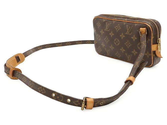 Borsa a tracolla Louis Vuitton Monogram Marly Bandoulière Marrone - vista 3