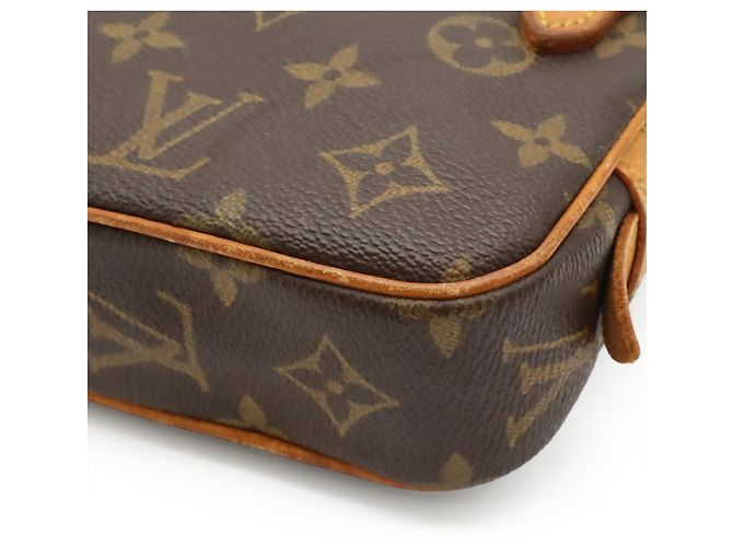 Borsa a tracolla Louis Vuitton Monogram Marly Bandoulière Marrone - vista 4