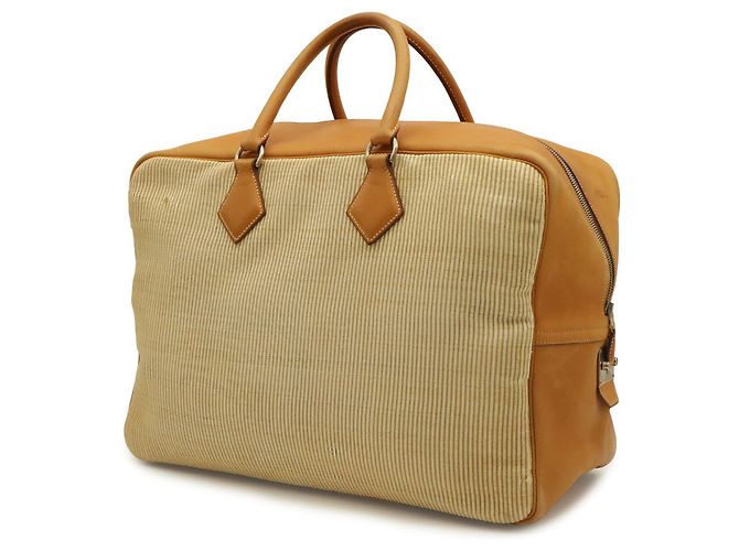 Hermès Borsa Boston Hermes Victoria 45 Marrone chiaro - vista 3